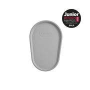 سجادة تغيير حفاضات إسفنجية + سلة حفاضات رمادية