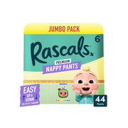 Rascals Cocomelon Edition Training Diaper Pants, Jumbo Pack, Size 6, 15-20 kg, 44 Count