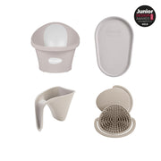 Taupe Baby Bath+Squishy Bundle+Bath brush